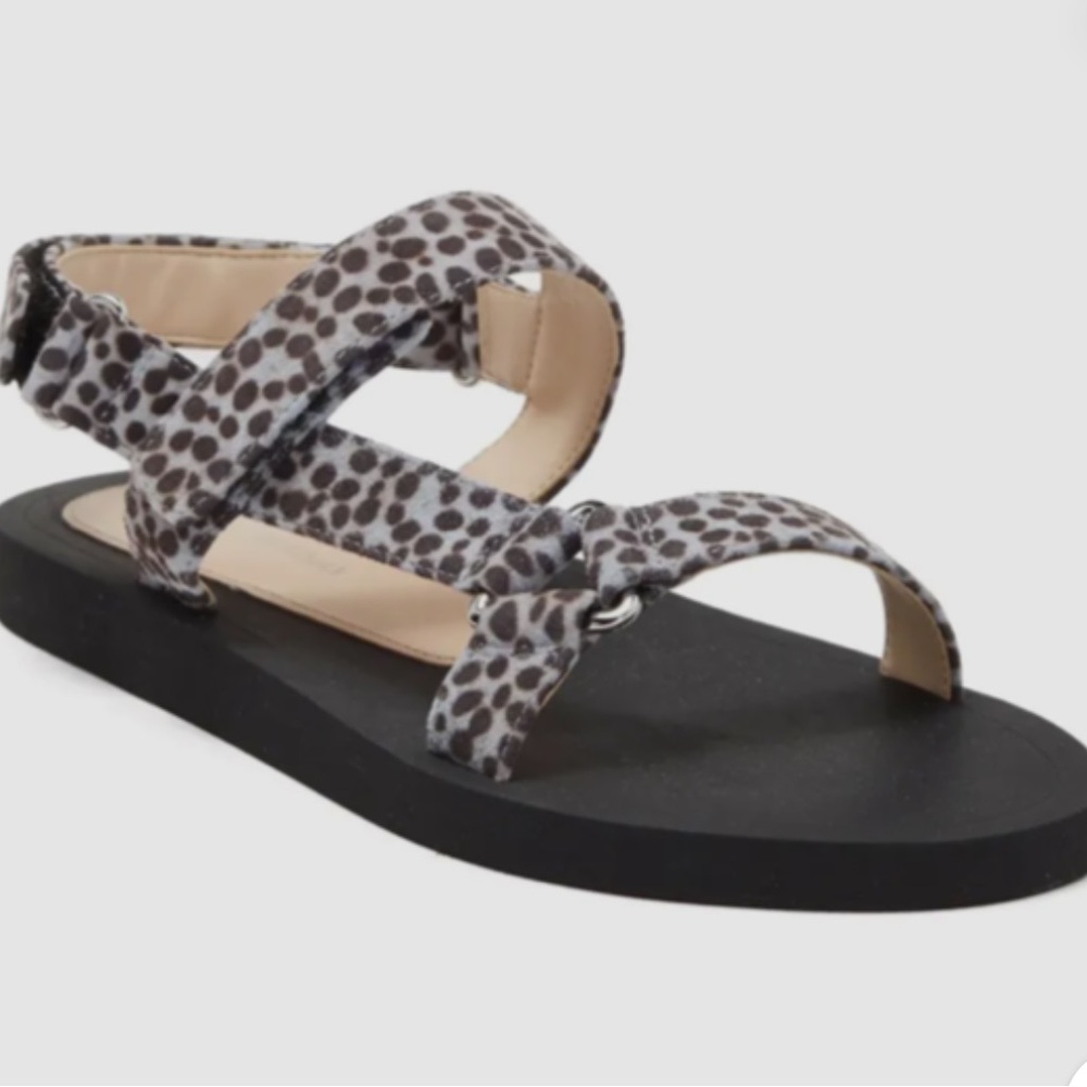 🌹STUART WEITZMAN 🌹 Veil Sport Mini Cheetah Suede Sandals Size: 10